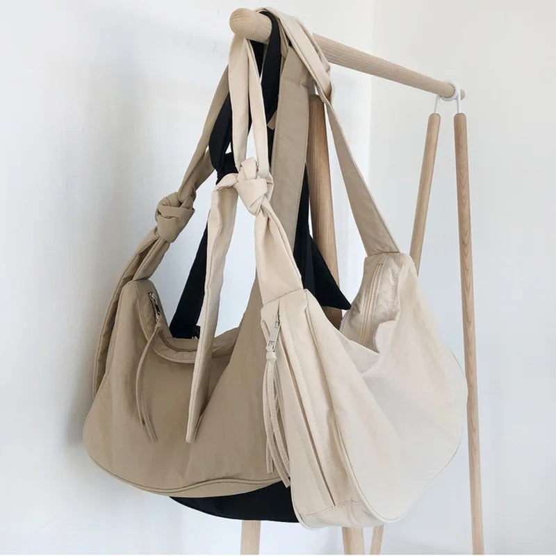 Women Nylon Tote Shoulder Bags Large Capacity Ladies Messenger Handbags