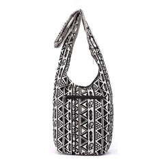 Bohemian Style Crossbody Messenger Bag Cotton Fabric Ladies Bolsa