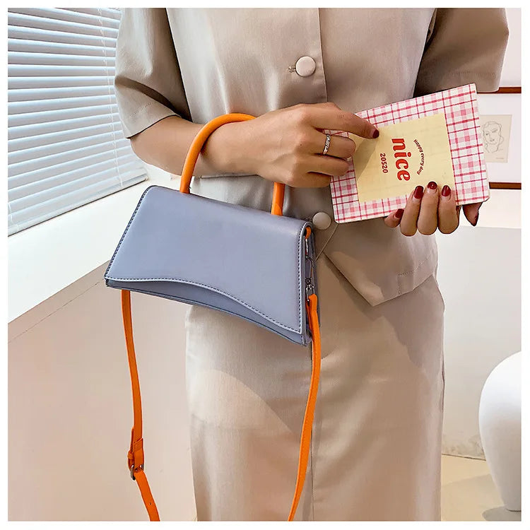 Green PU Leather Crossbody Shoulder Bag for Women