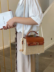 Women's Straw Shoulder Crossbody Bags for Summer Beach