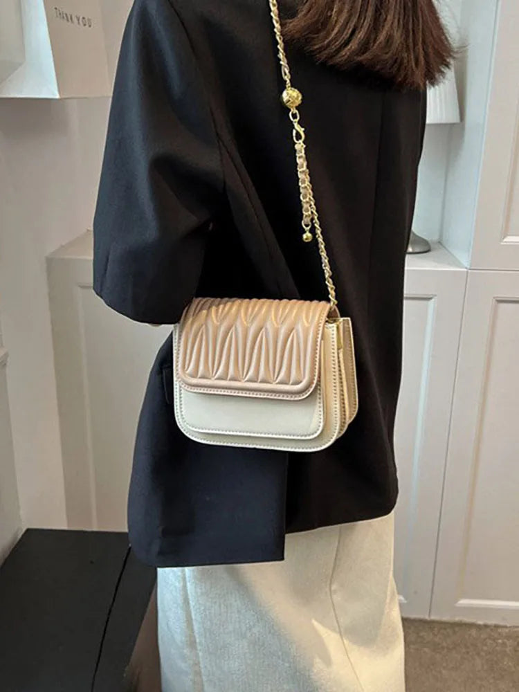 Women's Flap Crossbody Shoulder Bag PU Leather Casual Female