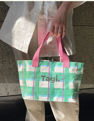 Colorful Woven Small Shoulder Bag Purse Handbag Ladies Lunch Bento Bag