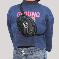 Women's PU Leather Waist Bag Crossbody Fanny Pack Purse