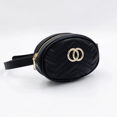 Women's PU Leather Waist Bag Crossbody Fanny Pack Purse
