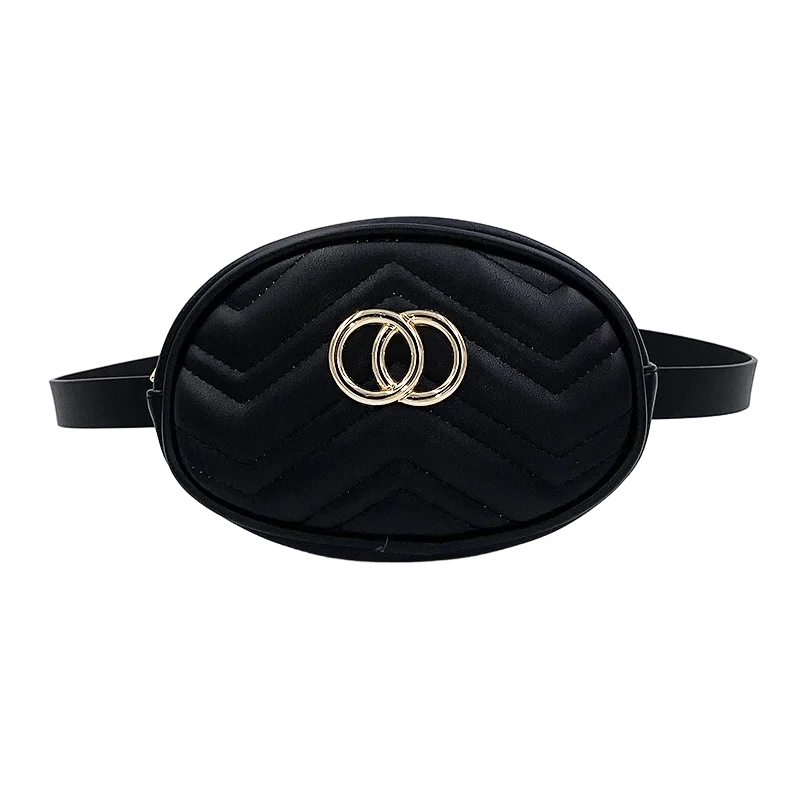 Women's PU Leather Waist Bag Crossbody Fanny Pack Purse