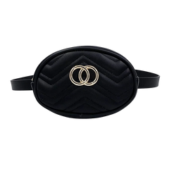 Women's PU Leather Waist Bag Crossbody Fanny Pack Purse