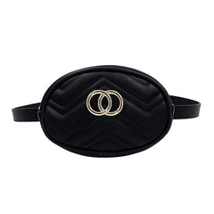 Women's PU Leather Waist Bag Crossbody Fanny Pack Purse