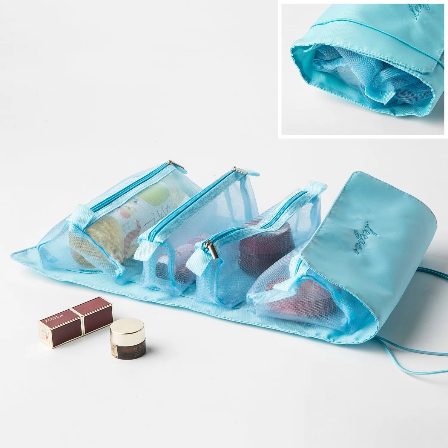 Portable Four-in-One Travel Cosmetics Bag