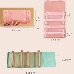 Detachable Nylon Makeup Bag Portable Large-capacity