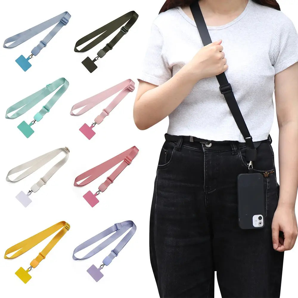 Detachable Phone Strap Neck Cord Universal Patch Phone Hanging Cord