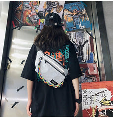 Reflective Chest Bag Travel Fanny Packs Crossbody Waist Bag