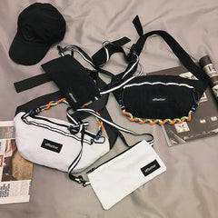 Reflective Chest Bag Travel Fanny Packs Crossbody Waist Bag