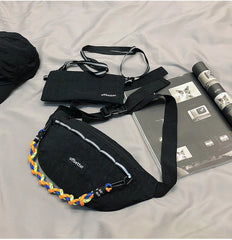 Reflective Chest Bag Travel Fanny Packs Crossbody Waist Bag
