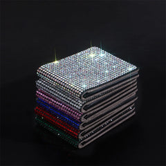 Diamond Car Driver Holder PU Cover Car Bling Accessories for Girl Woman