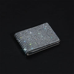 Diamond Car Driver Holder PU Cover Car Bling Accessories for Girl Woman
