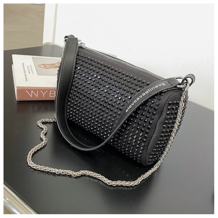 Diamond Chain Shoulder Bags Purses Handbags Small Square Bag Crossbody