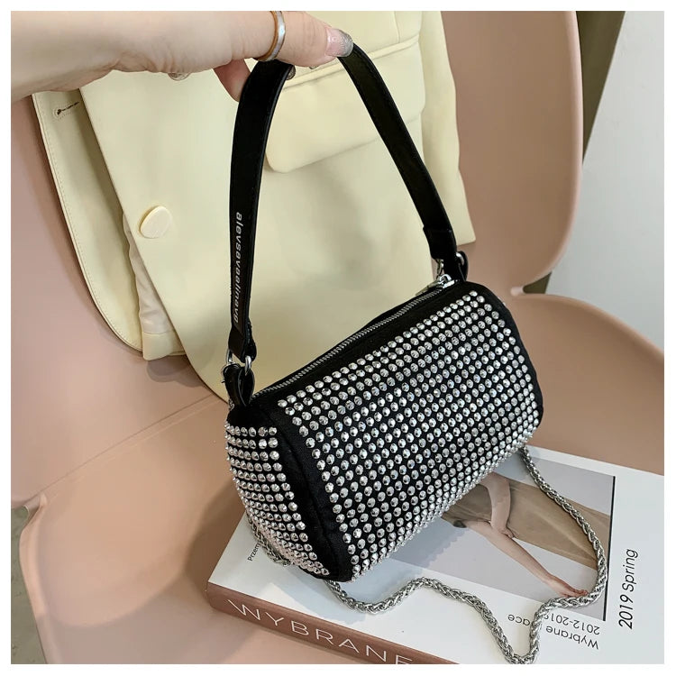 Diamond Chain Shoulder Bags Purses Handbags Small Square Bag Crossbody