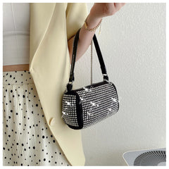 Diamond Chain Shoulder Bags Purses Small Square Bag Handbag Crossbody Bag