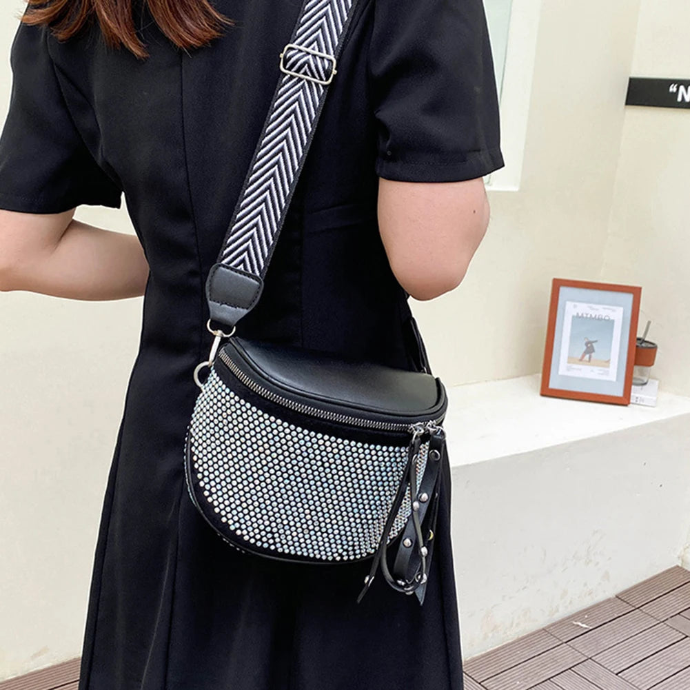 Rhinestone Crossbody Bag for Women Elegant Rhinestone Handbag Purse
