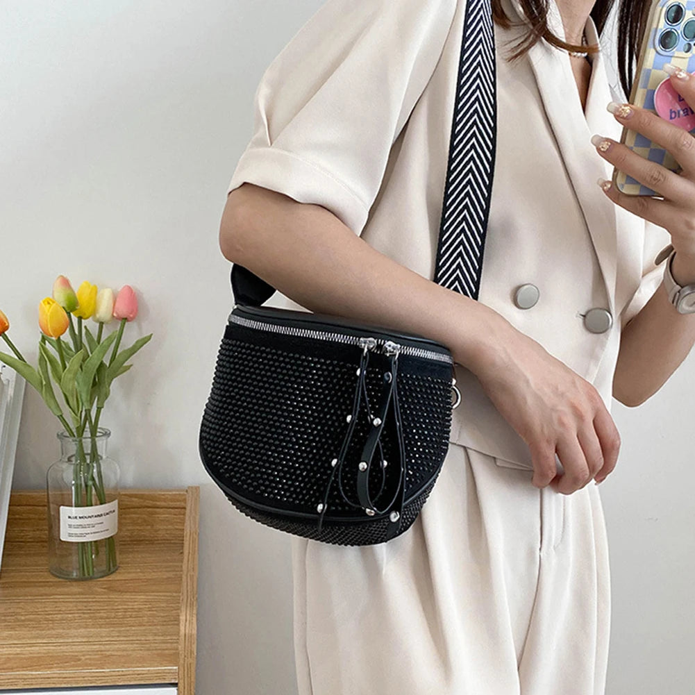 Rhinestone Crossbody Bag for Women Elegant Rhinestone Handbag Purse