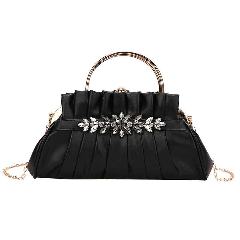 Diamond Evening Bag for Women Top Handle Shoulder Crossbody Bags