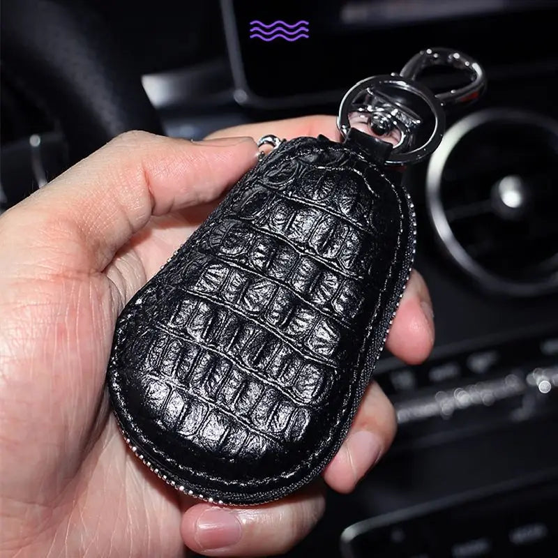 Diamond Inlaid Key Bag Car Key Leather Case Key Chain