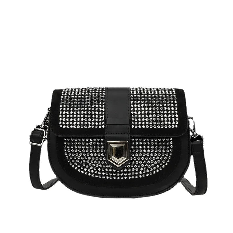 Diamond Inlay Women's Shoulder Bag Casual Lady Crossbody Bags