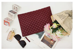 Diamond Lattice Women Clutch Bag PU Leather Envelope Bag Party Evening Bags