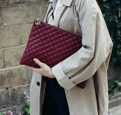 Diamond Lattice Women Clutch Bag PU Leather Envelope Bag Party Evening Bags
