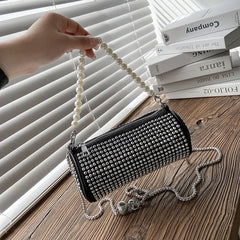 Diamond Beaded Underarm Shoulder Bag for Women
