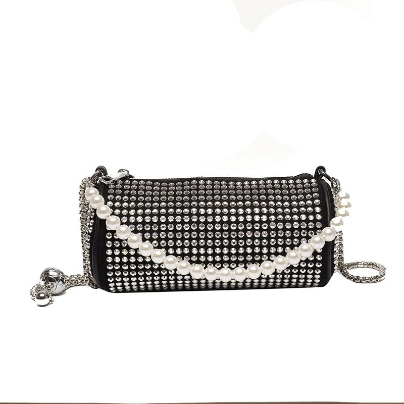 Diamond Beaded Underarm Shoulder Bag for Women