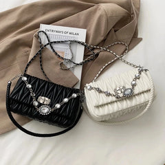 Diamond Small Crossbody Messenger Bag Chain Purses Handbags