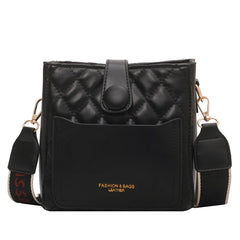 Diamond Grid Women's Shoulder Bag High-Quality PU Leather Crossbody Bag