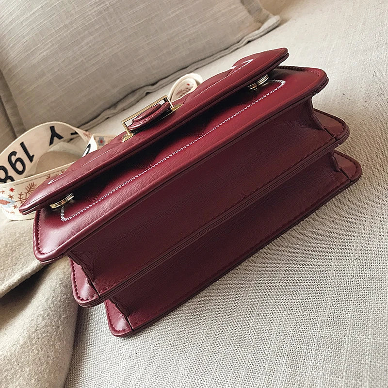 Diamond Shape Women's Shoulder Bag PU Ladies Messenger Bag