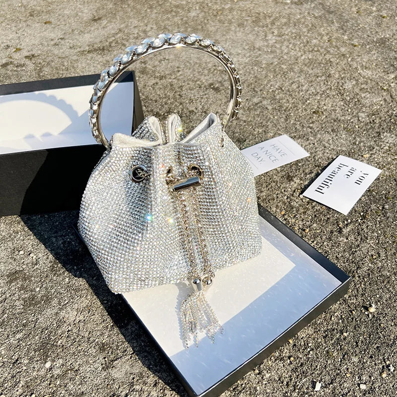 Rhinestone Chain Handbags Shoulder Bags Ladies Purse Evening/Party/Wedding Pouch