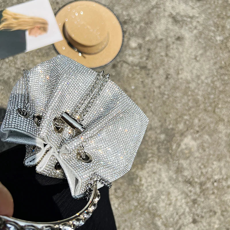 Rhinestone Chain Handbags Shoulder Bags Ladies Purse Evening/Party/Wedding Pouch