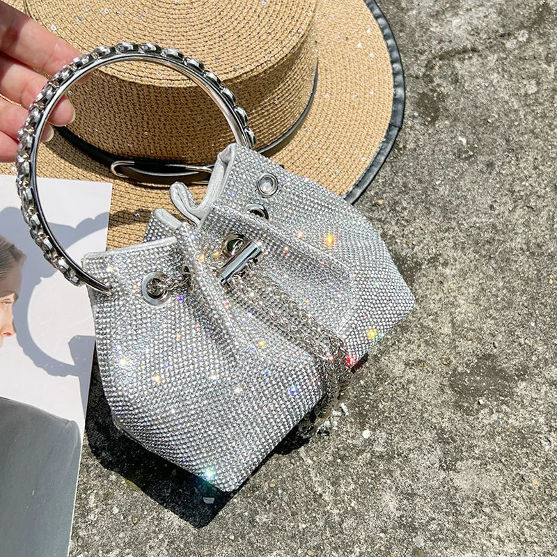 Rhinestone Chain Handbags Shoulder Bags Ladies Purse Evening/Party/Wedding Pouch