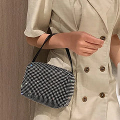 Diamonds Pattern Shoulder Bags for Women High Summer Famous Female Handbags