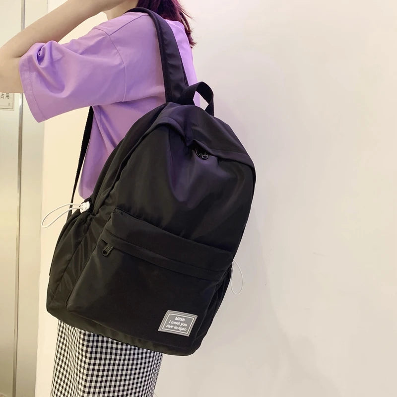 Nylon Women Backpack Student School Bag Travel Backpacks Teenage Girls