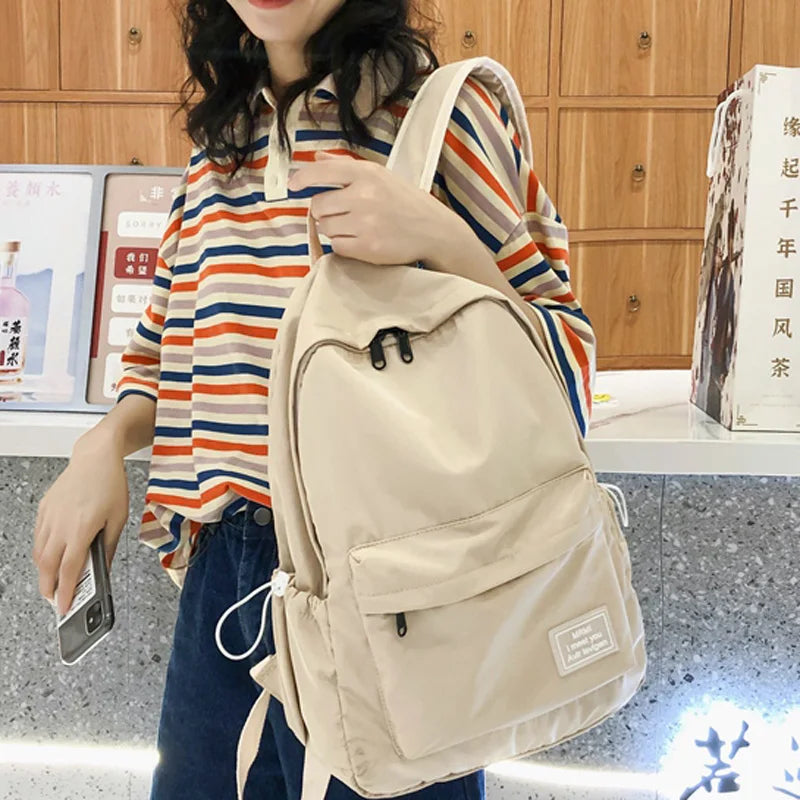 Nylon Women Backpack Student School Bag Travel Backpacks Teenage Girls