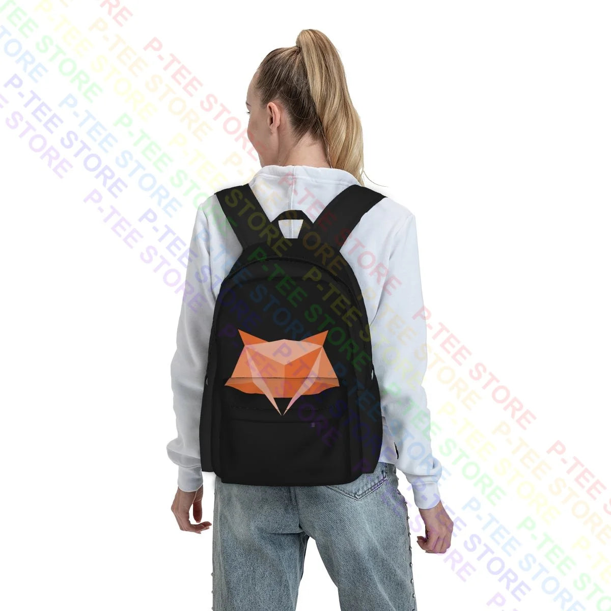 Digital Fox Metamask Crypto Backpack Gym Shoe Bag