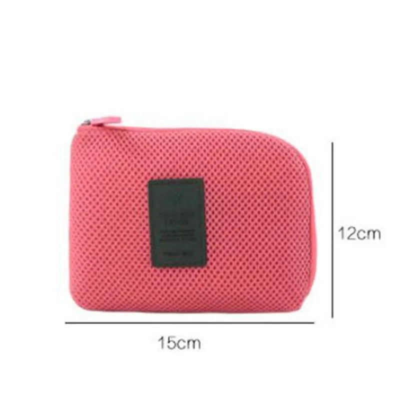 Storage Bag USB Cable Organizer Earphone Wire Case Pouch