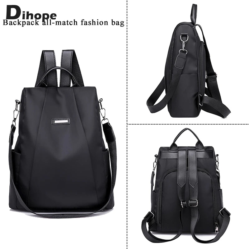 Waterproof Nylon Travel Laptop Backpack for Women