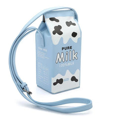 Cartoon Print Ladies Crossbody Bags Milk Box Women Shoulder Bags