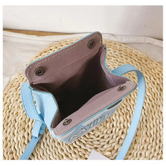 Cartoon Print Ladies Crossbody Bags Milk Box Women Shoulder Bags