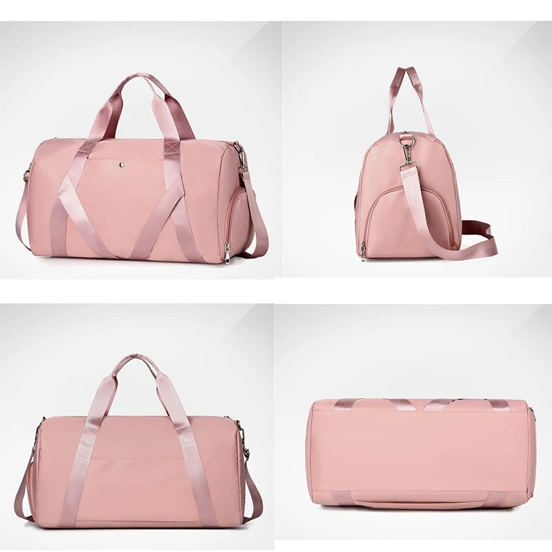 Fitness Women Travel Bags Nylon Gym Bag Yoga Crossbody Shoulder Bag WHDV2049