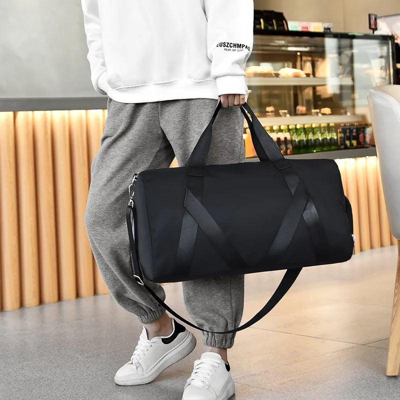 Fitness Women Travel Bags Nylon Gym Bag Yoga Crossbody Shoulder Bag WHDV2049