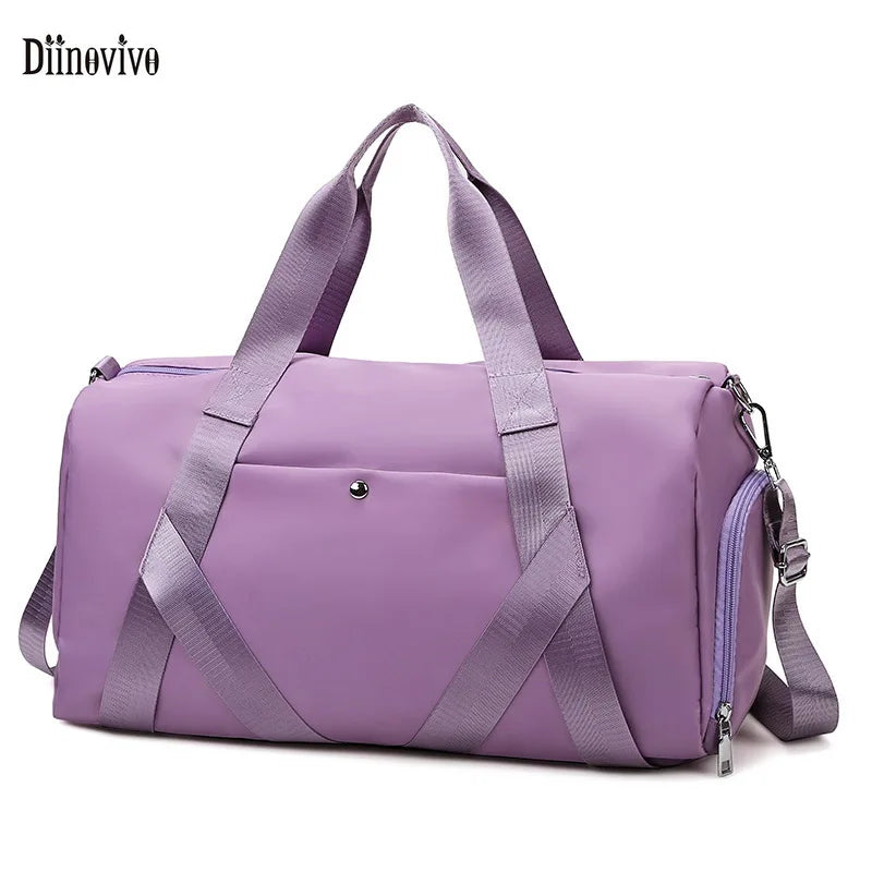 Fitness Women Travel Bags Nylon Gym Bag Yoga Crossbody Shoulder Bag WHDV2049