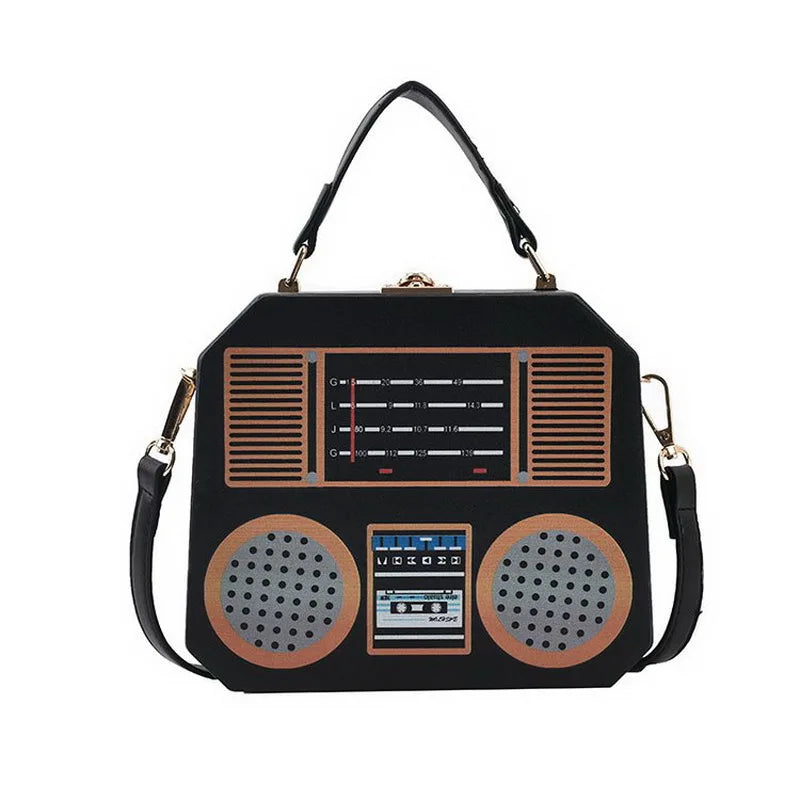 Small Square Crossbody Bag Shoulder Funny Radi