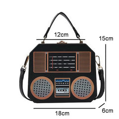 Small Square Crossbody Bag Shoulder Funny Radi